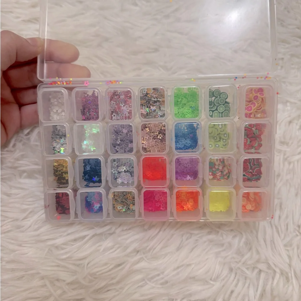 Colorful Nail Art Decoration Set Flower Decals For Nails Nail Charms